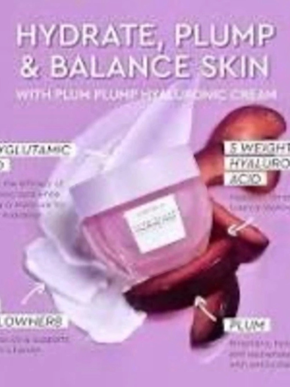 Glow Recipe Plum Plump Hyaluronic Cream Moisturizer Pink